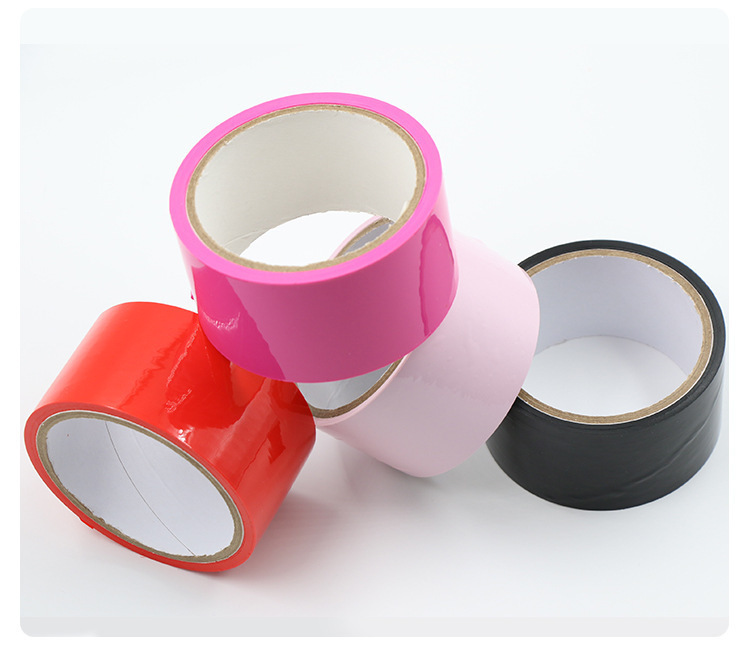Electrostatic Bondage Tape for Couples, Red, 10 m x 5 cm, Glue-Free PP Restraint Tape — detail image 23