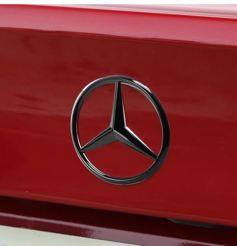 Suitable for Mercedes-Benz Car Logos, Rear Logos, C260 E300L A200 Glc260 Cla S-Class Rear Logos, Three-Pronged Logos