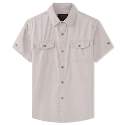 Men's Summer T-Shirt, Streetwear Brand, Loose Fit, Trendy Collar Shirt, Casual, Versatile Work Jacket, Top for Men