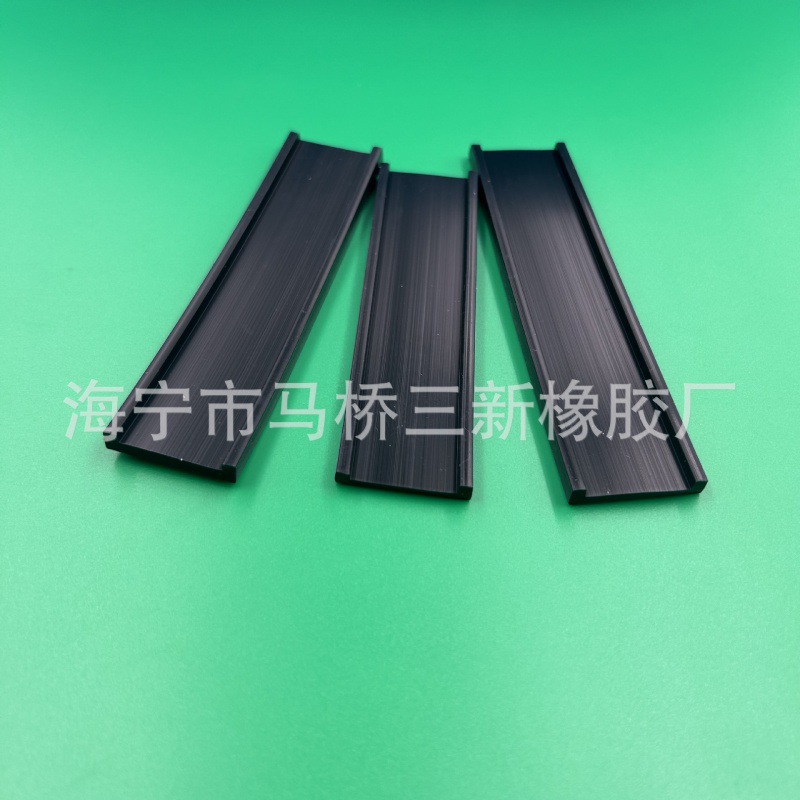 玻璃铁板木板包边装饰橡胶条 矿筛振动筛胶条 U型防撞密封条