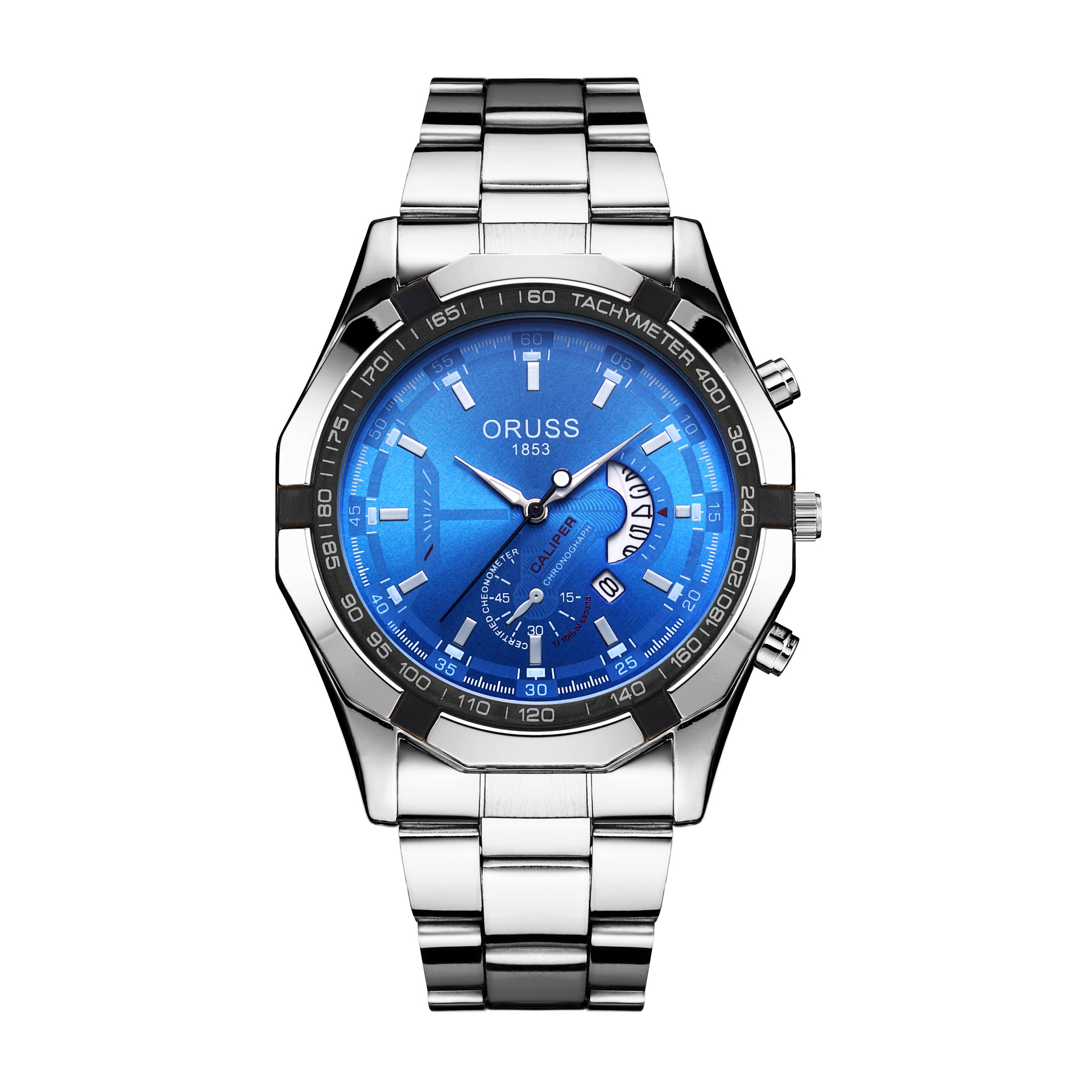 Men's Quartz Chronograph Watch Waterproof Trendy Calendar Dial_voghion.com