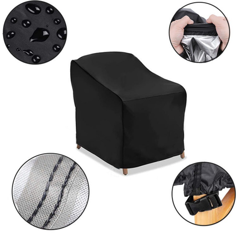 亚马逊户外家具罩露台座椅罩庭院单人沙发罩600D防水防尘牛津布罩