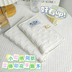 Cloth-covered ledger, Japanese fresh ins style notebook, simple girly square loose-leaf ledger