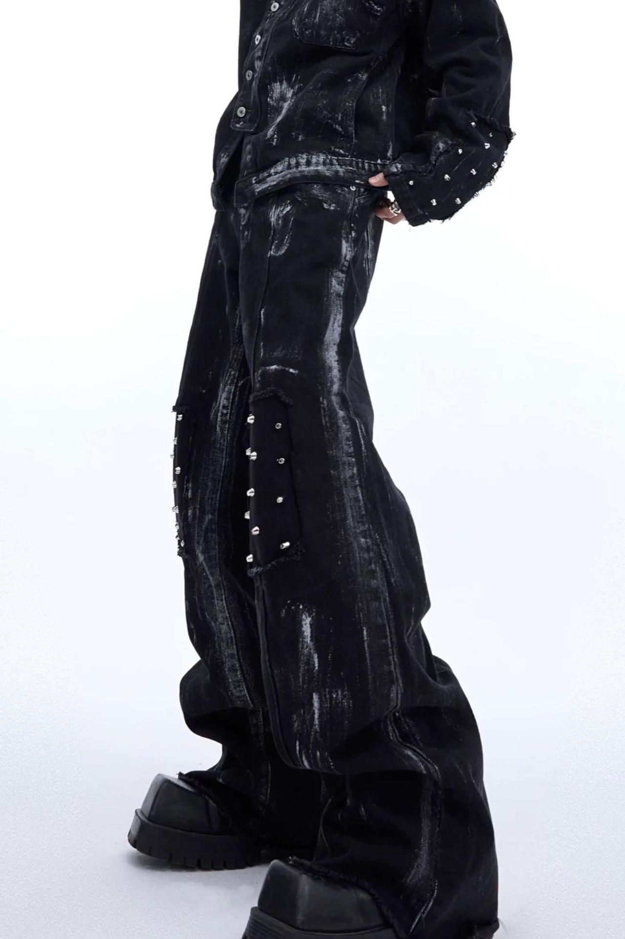 Men's Clothing Autumn And Winter New Style Micro Flared Straight Retro Jeans Men's Loose Slim High Washed Long Trousers Trend_mkmklike.com