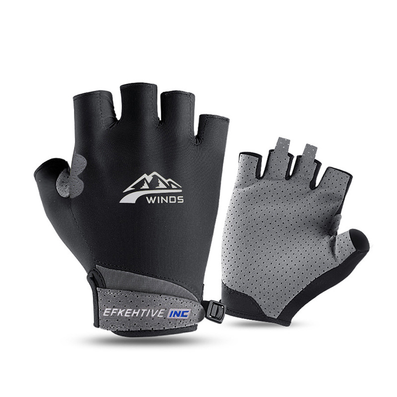 Guantes deportivos absorción de humedad y que absorbe el sudor transpirable resistente al sol pantalla táctil superconductora al aire libre ciclismo hielo Frisbee guantes