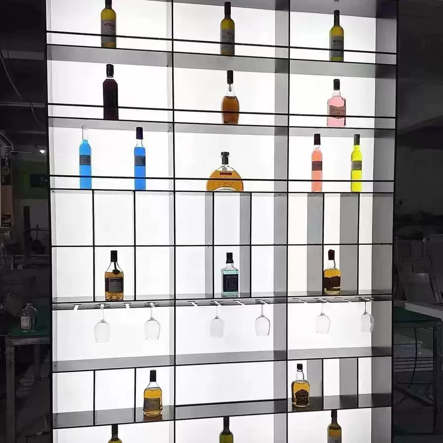 定制酒柜发光背板置物架透光板展示柜亚克力发光板LED导光板