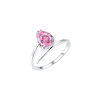 Brand zirconium, fuchsia fashionable wedding ring, silver 925 sample, diamond encrusted, wholesale