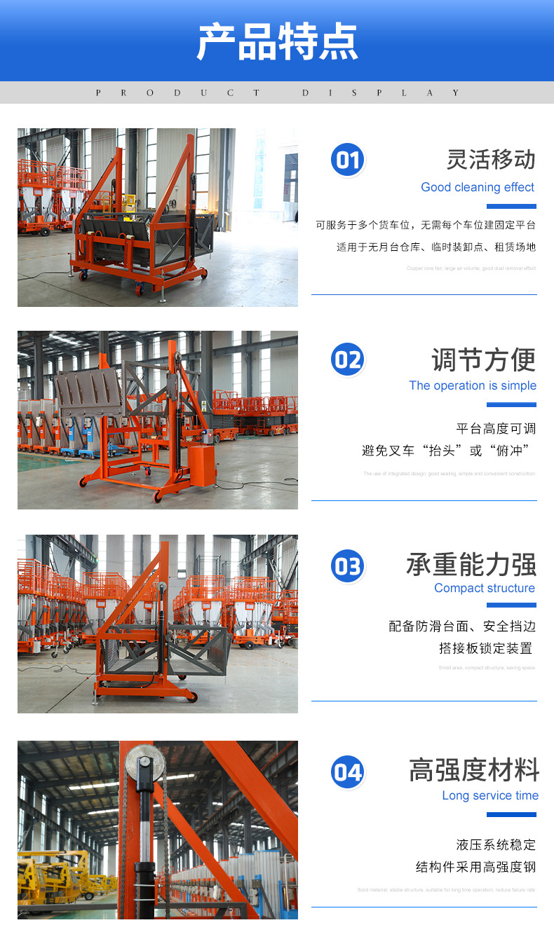 Mobile Loading and Unloading Platform, Logistics Container Truck Loading and Unloading Hydraulic Lift, Warehouse Container Loading Platform