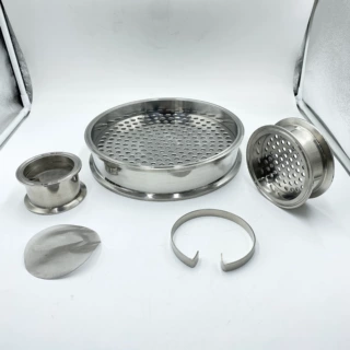 304不锈钢管道过滤器孔筛管道接头快装过滤器筛 颗粒过滤器定制