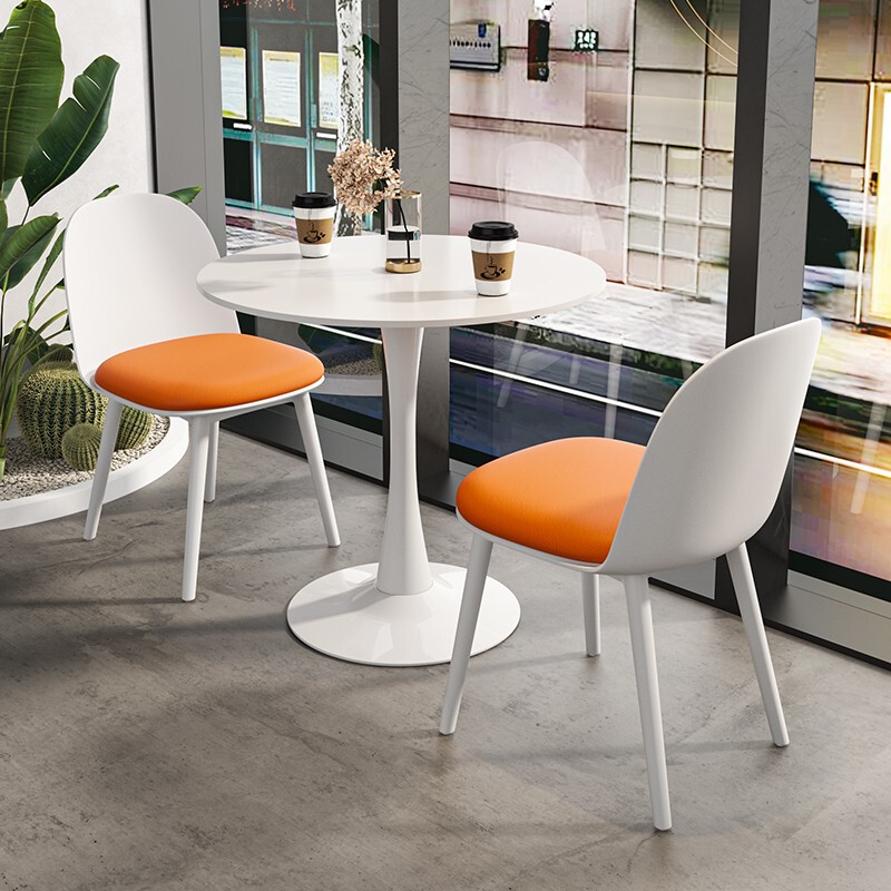 Negotiation Table and Chair Combination Simple Office Reception Hotel Lobby Small Round Table Dining Table Rest Area Balcony Table