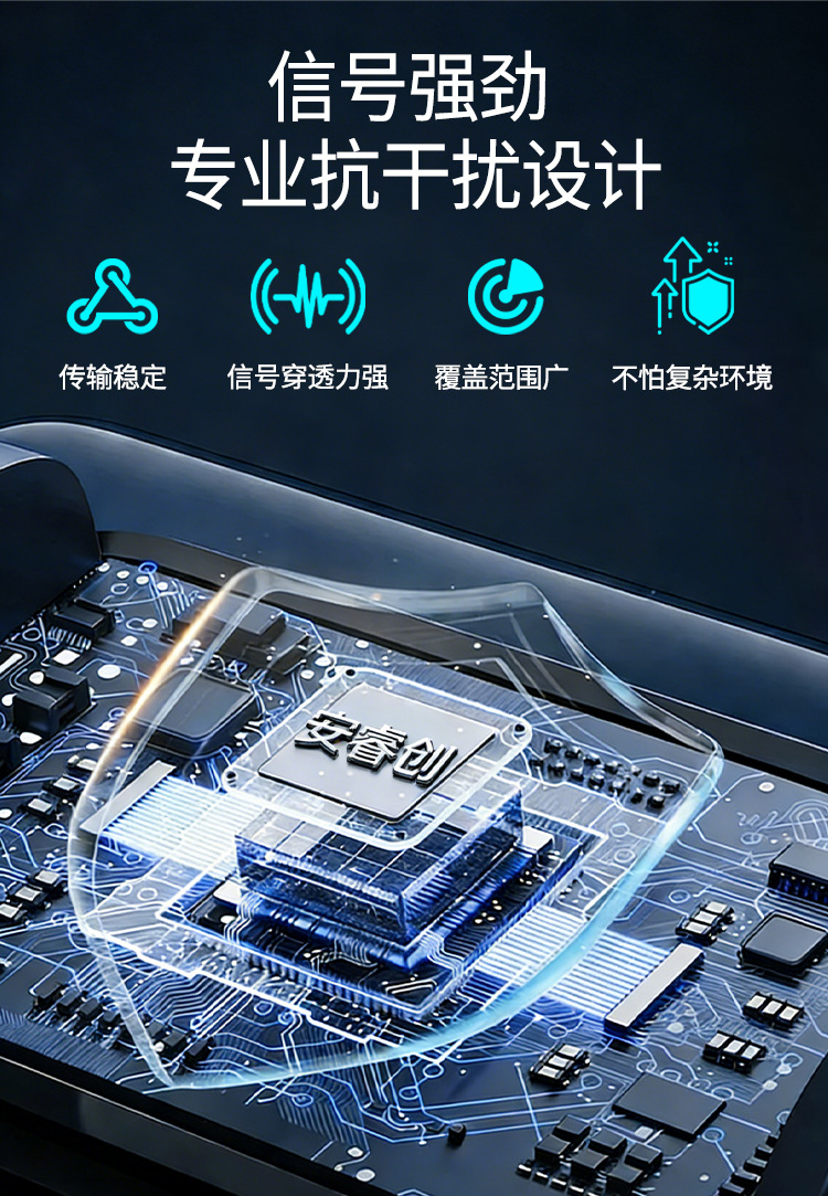 Anruichuang Truck Tire Pressure Monitor with Internal and External High-Precision Large Screen, 2026 New Model, Specifically for 12-Wheel Trucks
