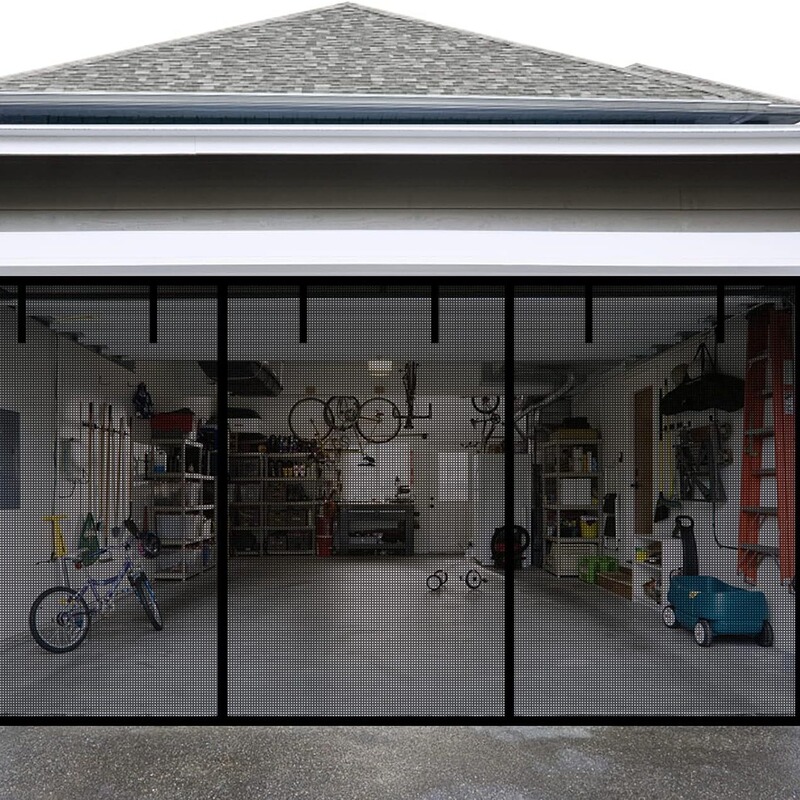 Explosive garage door screen glass mesh door durable magnetic heavy duty light screen door car supplies garage door curtain