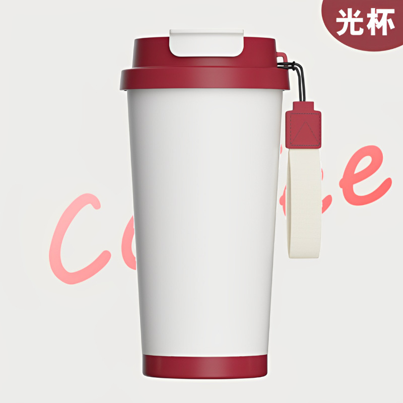 高颜値双飲コーヒーカップ316ステンレス保温カップ女性大容量車載屋外携帯シンプルカップ|undefined
