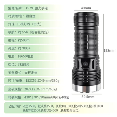 Brand New Strong Light Flashlight: UV fənərlər