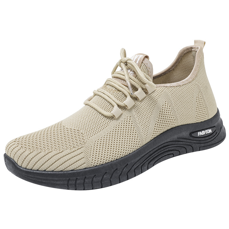 D06 zapatos casuales personalizados zapatos deportivos etiquetados comercio exterior para hombres correr zapatos de tejido volador mares fabricantes transfronterizos al por mayor