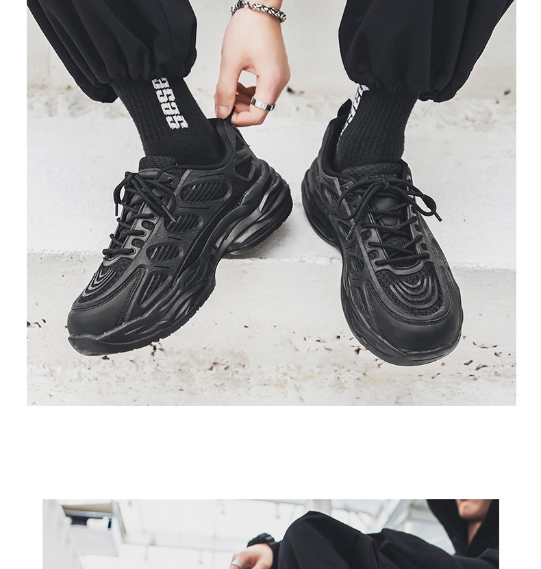 One piece drop shipping sneakers for men, mesh breathable casual shoes for couples, new versatile height increasing dad shoes, men's ins style_voghion.com