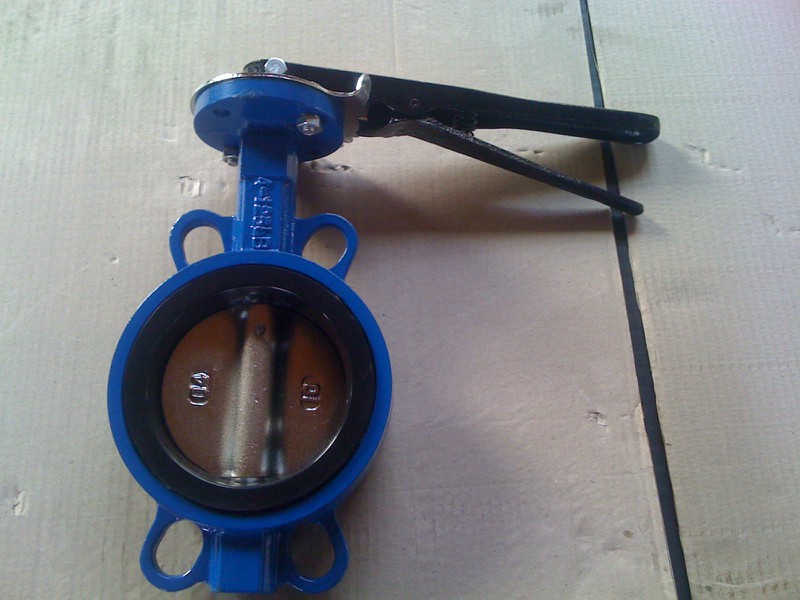 D71X对夹式软密封蝶阀 中线蝶阀 手柄蝶阀 橡胶蝶阀