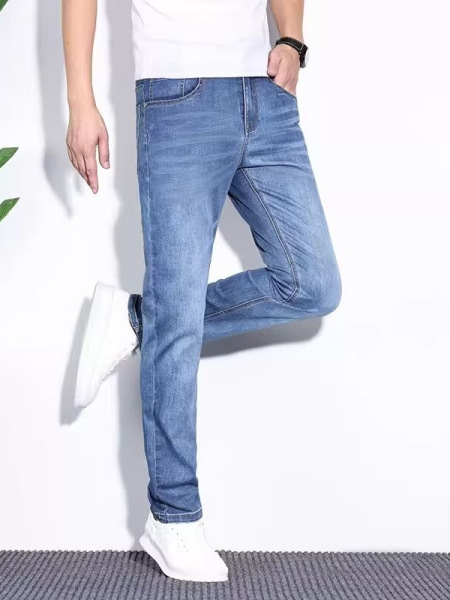 Silk thin summer jeans