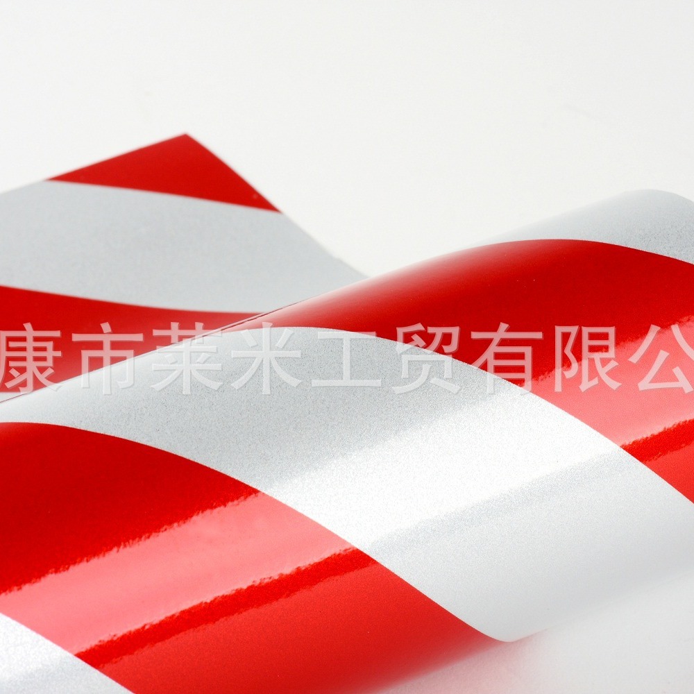 广告级双色斜纹反光膜反光膜警示胶带交通刻字膜广告材料反光贴