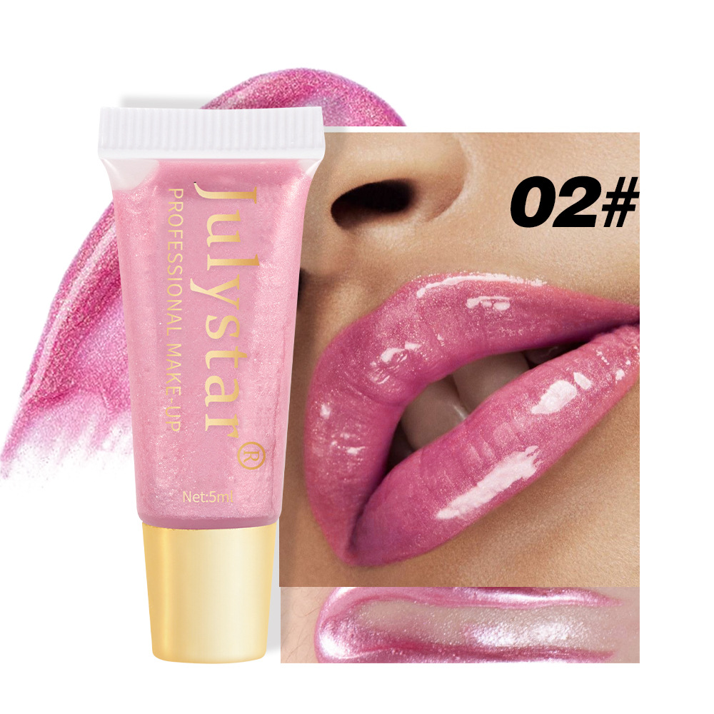 Julystar Moisturizing and Hydrating Pearlescent Lip Gloss Long-lasting Water Repellent Lip Oil Easy to Color Lip Makeup wholesale undefined
