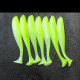 Shallow diving Paddle Tail Lures 10 Colors Soft Plastic Baits Bass Trout Saltwater Sea Fishing Lure