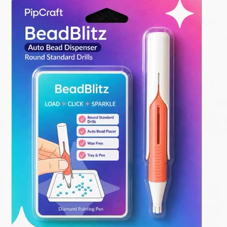 跨境新品 Automatic Diamond Painting Pen 自动钻石画笔塑料橘色