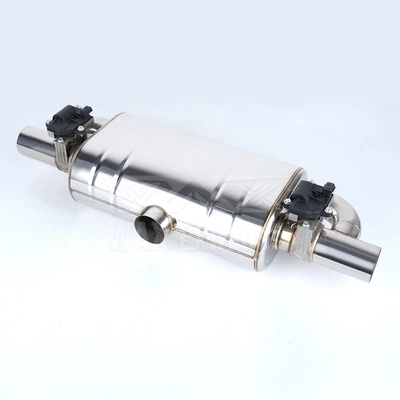Manufacturer of Universal Car Modification T-Shaped Straight Exhaust Muffler Tailpipe with Electronic Voice-Changing Tail Drum Valve Customization (Car muffler) - 903020cm-85kg