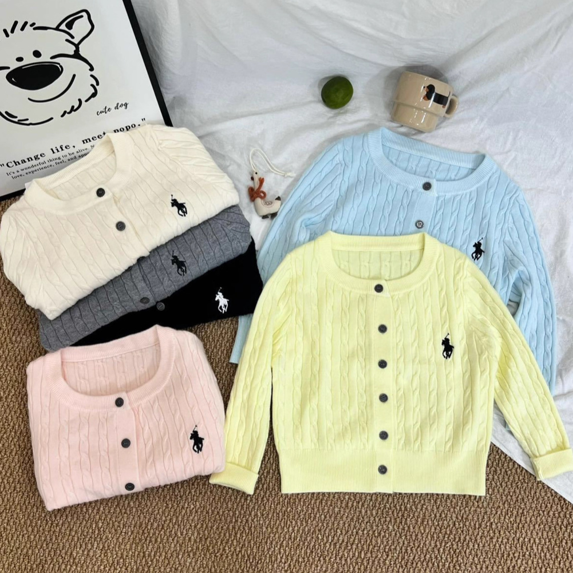 女童毛衣批发毛衣刺绣麻花针织开衫儿童休闲百搭毛衣外套宝宝童装