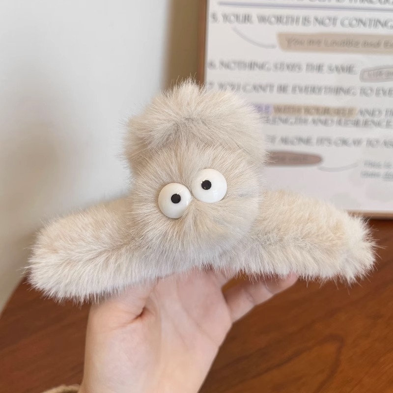 Estilo francés gran felpa clip de pelo de acrílico clip de tiburón Otoño e Invierno horquilla de alto grado versátil agarre del pelo updo tocado de pelo