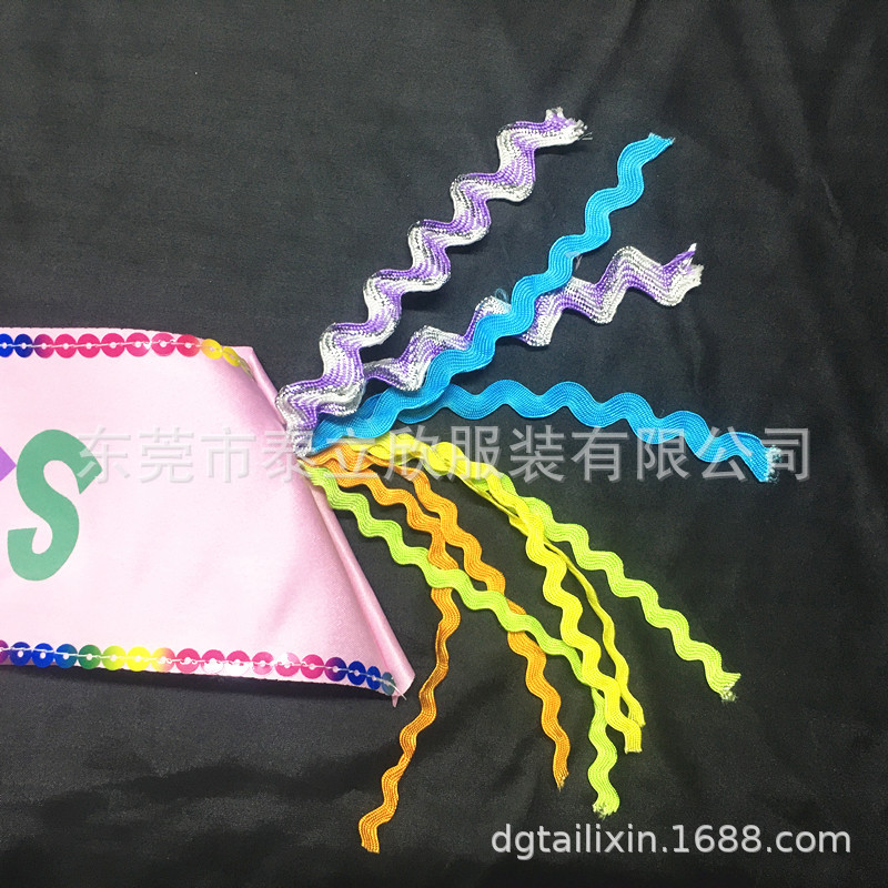 Fiesta de cumpleaños para niños correa de hombro Amazon chica fiesta etiqueta correa de hombro borla cuentas decorativas correa de hombro suministros