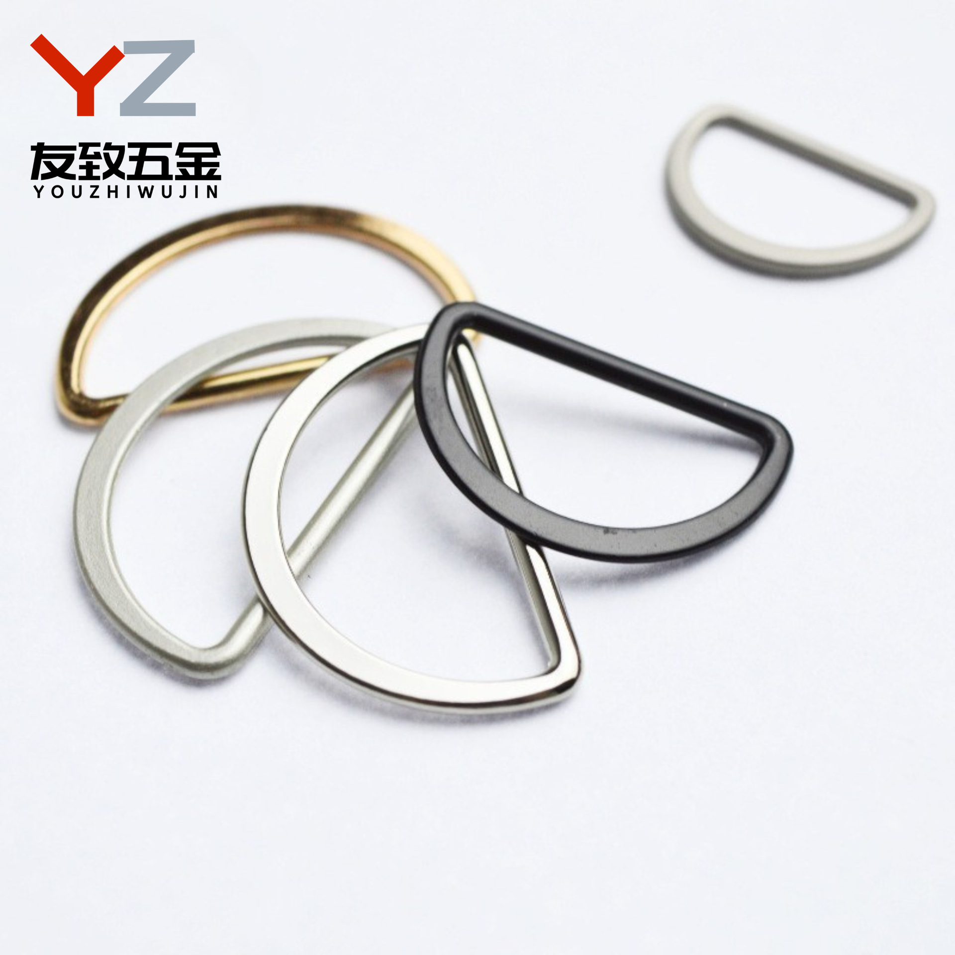 现货批发 【薄款】 锌合金D字扣不生锈D型环d扣腰带金属D形扣环