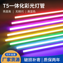 T5彩光铝塑灯管T5彩色一体化T5LED彩色灯管批发红蓝绿黄紫