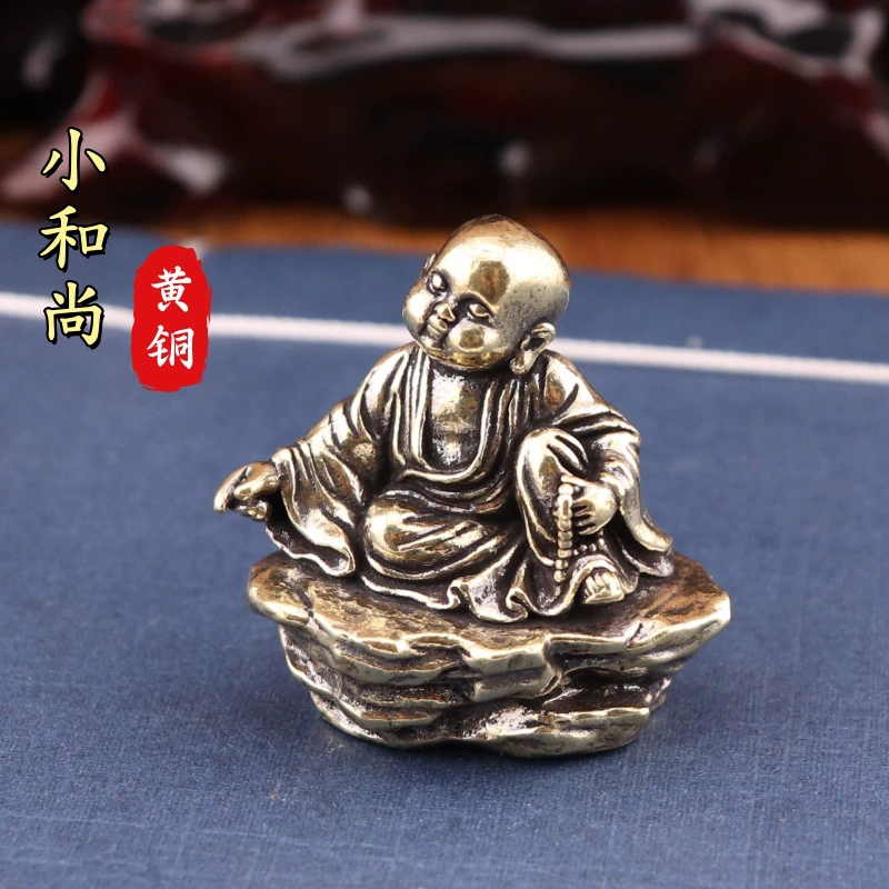 Медный монах медитирующий столешница