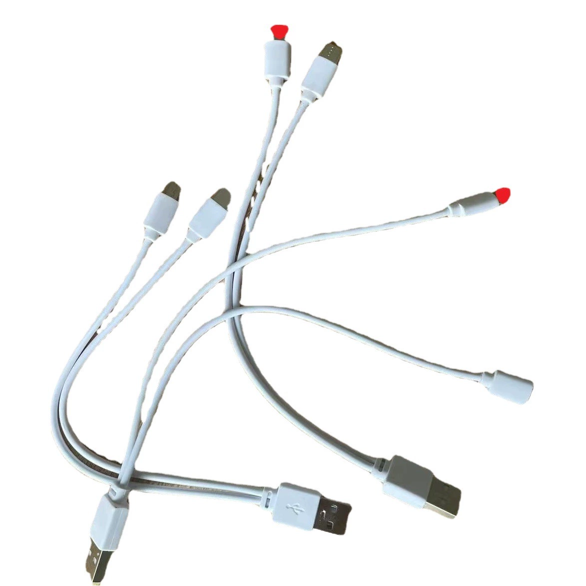 Одно перетащите два USB-порта для передачи данных Short Line Android Type-C два в одном для мобильного телефона Apple, провод для быстрой зарядки