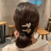 Hair accessory, fashionable hairgrip, elegant bangs, hairpins, Korean style