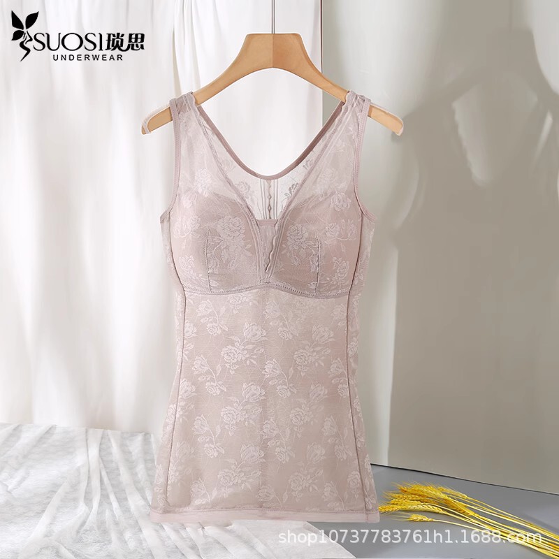 Shaper Upper Body Summer Thin Ultra-thin Tunic Waist Body Top Large Size Wear-free Bra Abdomen Vest for Women