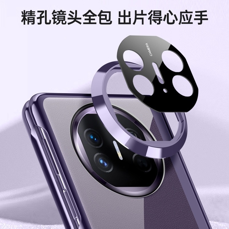 Huawei MateX6 携帯電話ケース MateX5 透明磁気電気メッキヒンジシェルフィルム一体型オールインクルーシブ保護カバーに適しています。|undefined