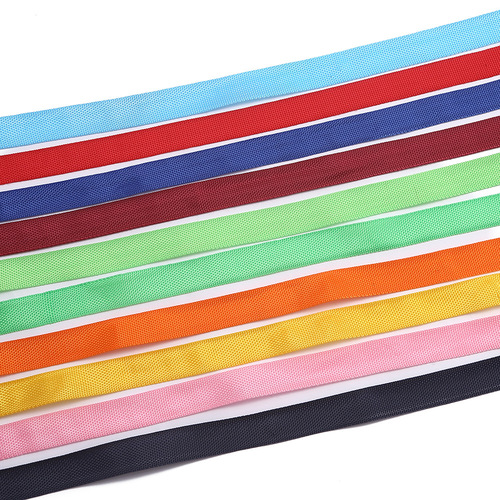 Wholesale black color edge banding tape for multi-specification polypropylene PP backpack accessories woven tape for hats and shoes plain edge banding tape