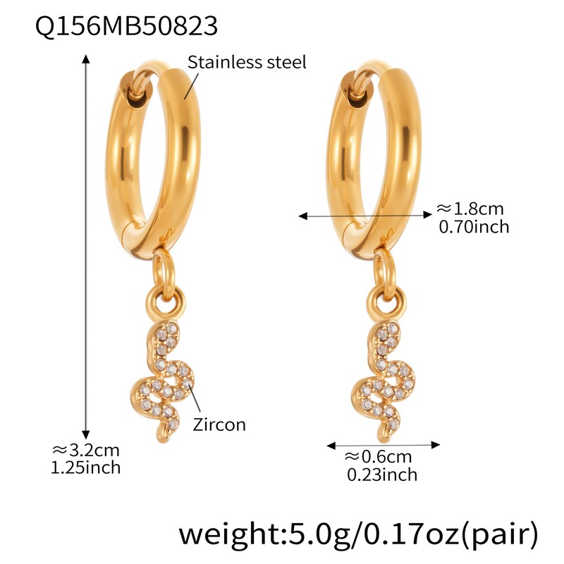 鑫艺鑫ins小众设计感爱心锆石吊坠耳环不锈钢镀18k真金耳饰不掉色|undefined