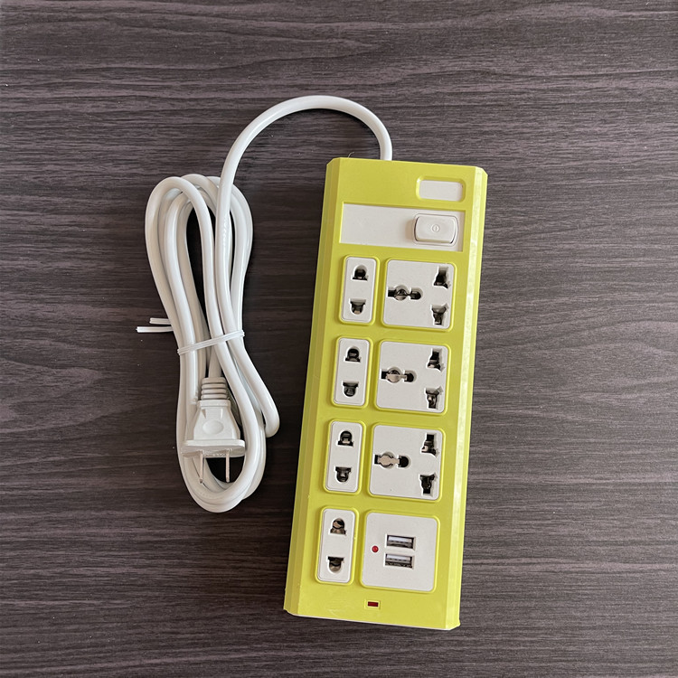 外贸跨境越南老挝泰国大功率排插插线板多开关USB插座延长线面板