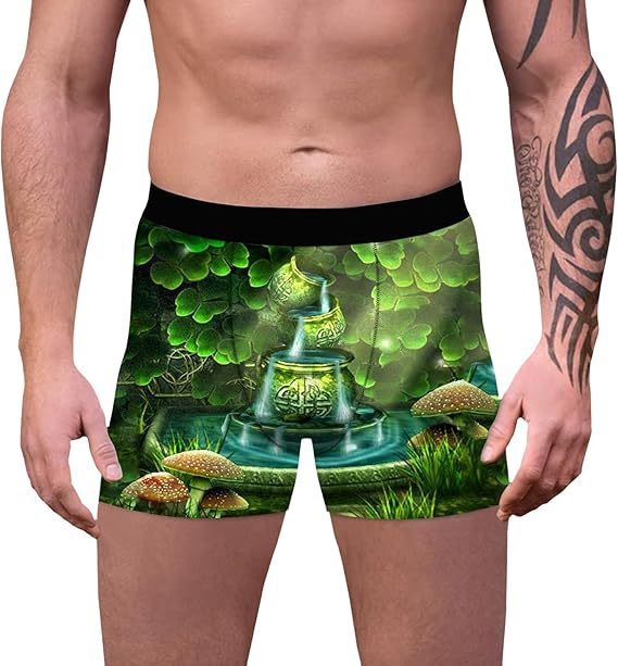 2025 Europa y América nueva moda casual trébol de cuatro hojas pantalones cortos de cuatro esquinas para hombre MP01