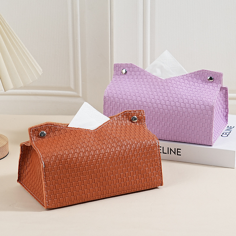 Transfronterizo suministro directo caja de toallas de cuero nórdico caja de toallas creativas caseras automóviles PU caja de dibujo de escritorio