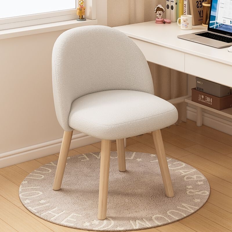Computer Chair for Home Use, Solid Wood Dining Chair, Simple and Comfortable for Long Sitting, Study Desk Stool, Girls' Bedroom Vanity Chair, Designer Computer Chair for Home Use, Solid Wood Dining Chair, Simple and Comfortable for Long Sitting, Study Desk Stool, Girls' Bedroom Vanity Chair, Designer