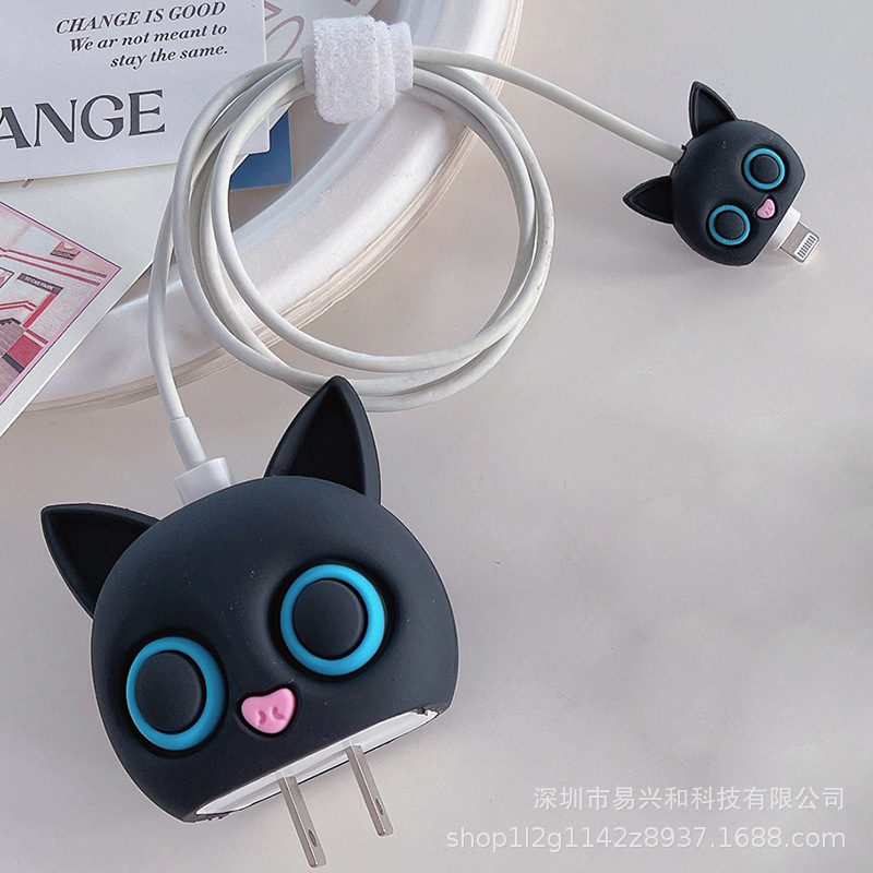 Aplicable Apple 18W / 20W cargador de cabeza de cubierta cargador de cubierta de cable de datos cubierta de 4 piezas al por mayor