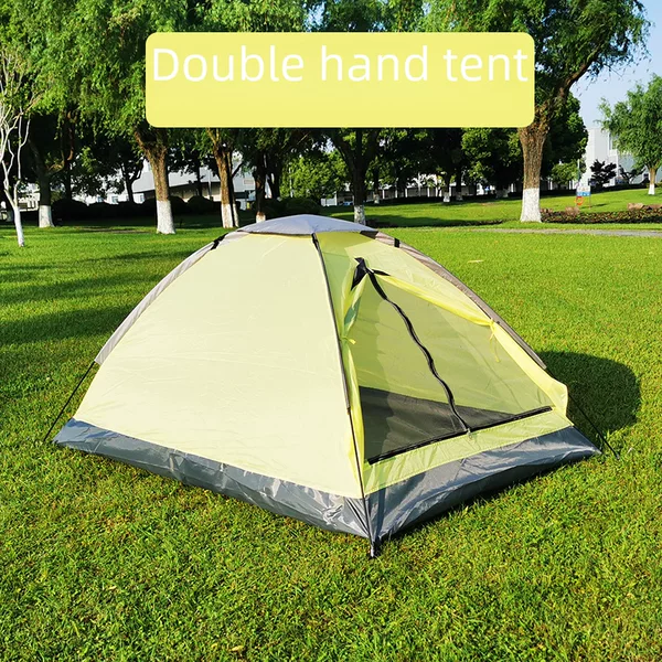 A generation of double single-layer simple hand outdoor park lawn camping picnic camping tent gift promotion