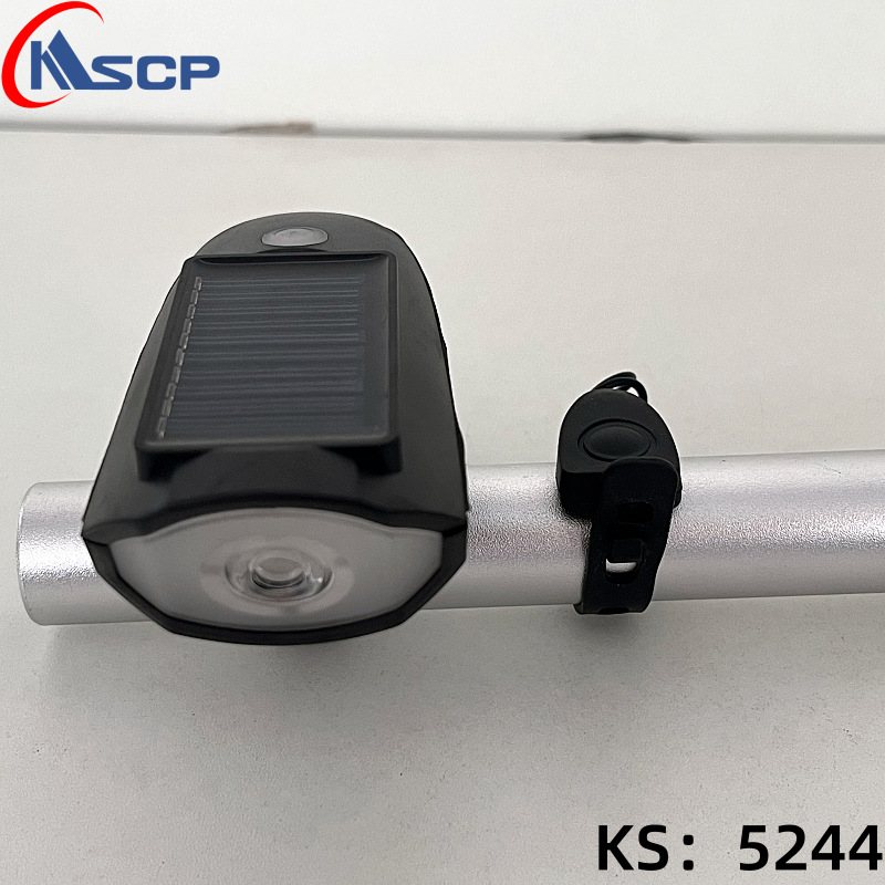 Bicicleta solar bocina faro carga noche bicicleta de montaña linterna accesorios de bicicleta equipo de ciclismo