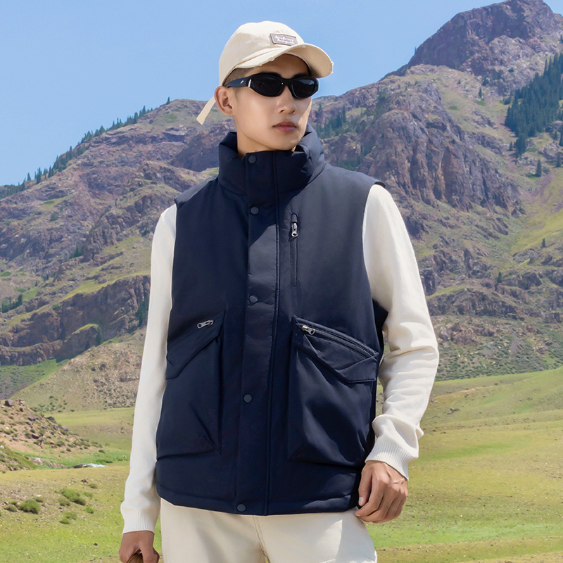 Wholesale Custom Logo New Style Business down Vest Unisex Vest Jacket