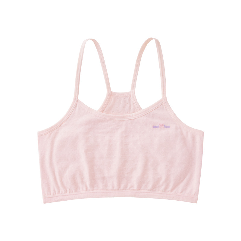 Personalización de ropa interior infantil desarrollo de estudiantes de primaria, escuela secundaria, una etapa de limpieza de pecho, ropa interior de niñas, chaleco pequeño
