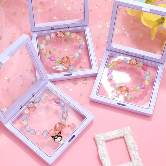 Sanrio Hot-selling Cartoon Crystal Bead Bracelet Kulomi Cartoon Children's Bracelet Beaded Jewelry Wholesale