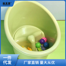 宝宝洗澡桶加厚多功能泡澡桶儿童全身带坐凳